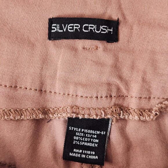 Silver Crush Womens Size 13/14 Pink Skinny Pants - Picture 3 of 9